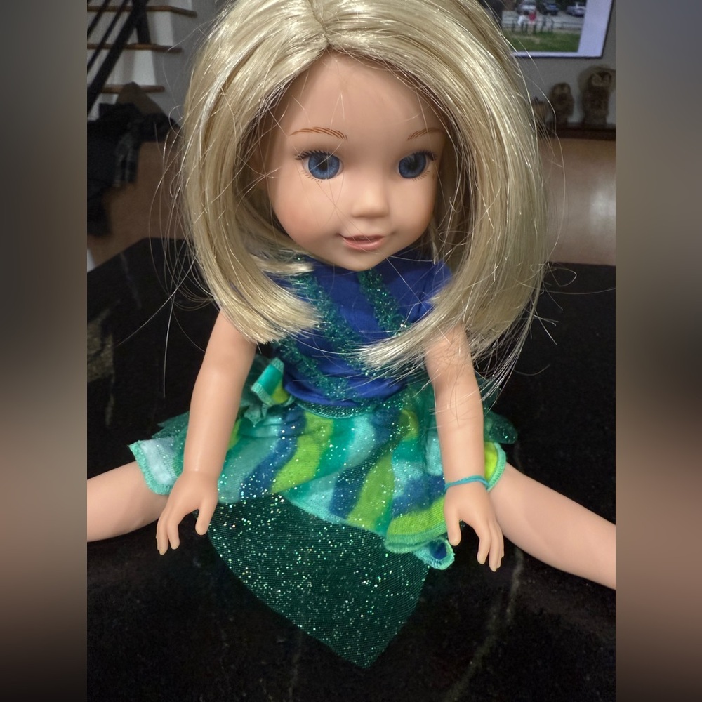 American Girl WellieWishers Camille Doll – 14.5” Blonde Blue Eyes - Picture 3 of 13
